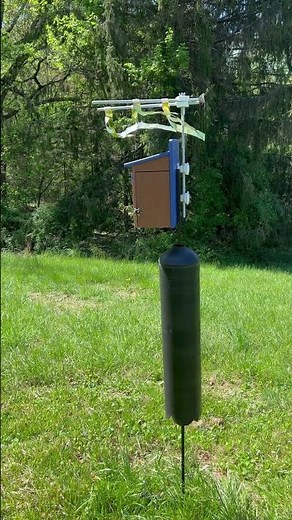 Beautiful Bluebird Nest Box Protected with Sparrow spooker