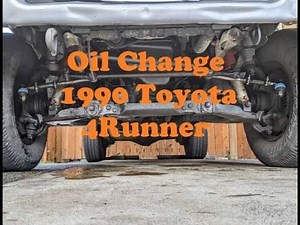 2nd Gen 4Runner Oil Change