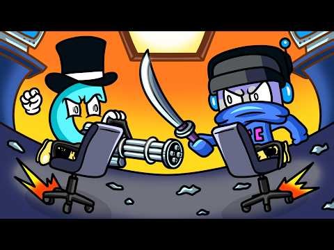 We Upgrade Office Chairs with Machine Guns and Harpoons!