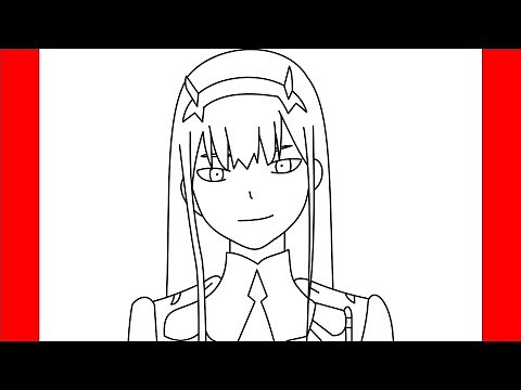 How To Draw Zero Two - Step By Step Drawing
