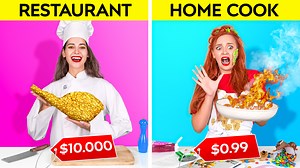 218K views · 3.8K reactions | Rich vs poor student || Eating a $10,000 golden steak! Expensive vs cheap food by 123 Go! Challenge 螺 | 123 GO Challenge | Facebook