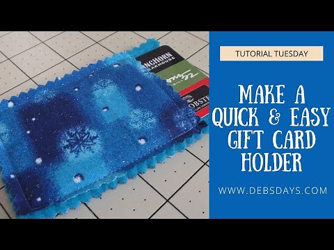 How to Make a Quick & Easy Homemade Fabric Gift Card Holder