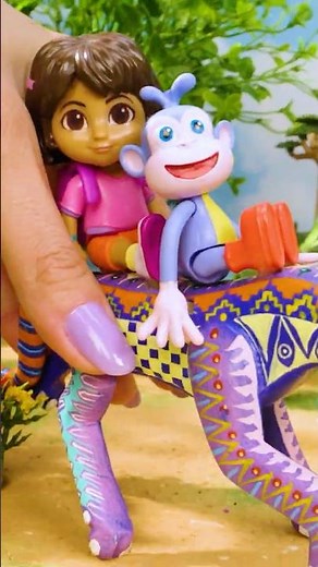 dora toy SAVES boots! 🐒 #shorts