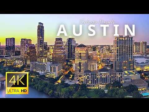 Austin, Texas, USA 🇺🇸 in 4K ULTRA HD 60FPS Video by Drone