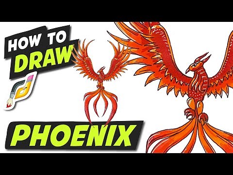 How to Draw PHOENIX - Fun Easy Step by Step Beginner