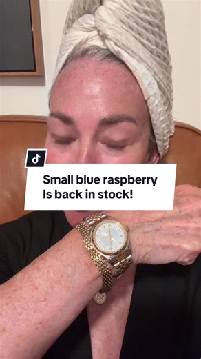@PASCAL the blue raspberry small size is back in stock ! #labgrowndiamonds #watch #designerwatches #pascal #tiktokshopcreatorpicks