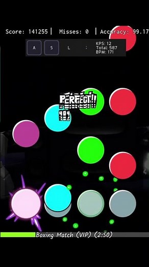 BFNFR - Boxing Match (VIP) #osu #osumania #fnf #fnfmod #shorts #funkyfriday #rhythmgame