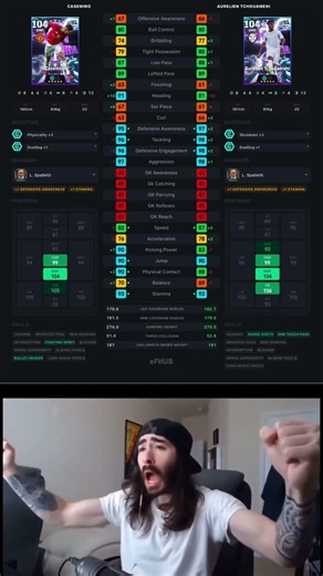 SHOWTIME Aurélien Tchouaméni vs Casemiro 😳🔥 | STAT COMPARISON