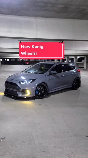 Been a dream to work with a brand like @konigwheelsusa These are their new Diverge wheel in gloss black 19x8.5 43. Hit them up for all your wheel needs. They look amazing and they have a great reputation for making great products! #focusrs #konig #konigwheels #cars #cartok #newwheels #fordfocus