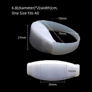 [Hot Item] RFID DMX Remote Controlled Glow LED Bracelets Light up Wristbands Flashing Arm Wrist Bands for Music Festival Soccer Games