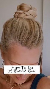 11K views · 74 reactions | ✨EASY 2 MINUTE BRAIDED BUN TUTORIAL✨Yes or...