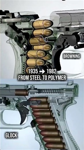 The Pistol That Inspired the Future 🔥 #engineering #innovation #history