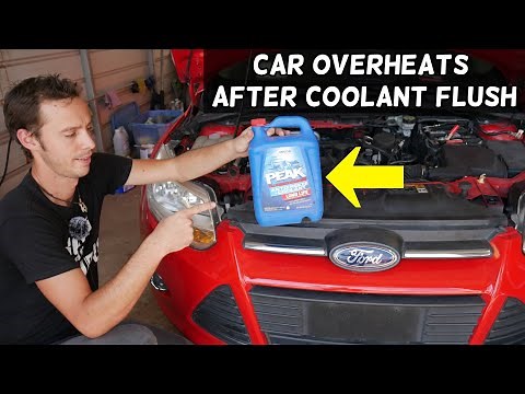 FORD OVERHEATS AFTER COOLANT RADIATOR FLUSH. CAR OVERHEATING FIX