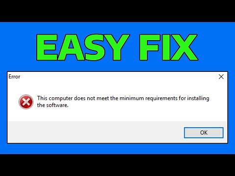 How To Fix Computer Does Not Meet the Minimum Requirements Error When Installing Graphics Driver