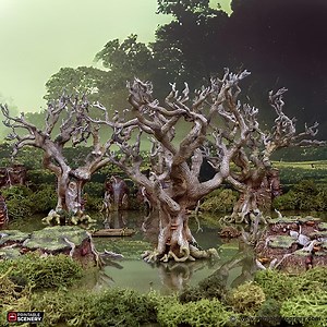 Tabletop Trees: Set of 3, Swamp Terrain Scenery for Tabletop Wargaming & Roleplay, Marsh Scatter - Etsy