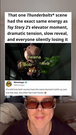 That one Thunderbolts* scene had the exact same energy as Toy Story 2 elevator moment