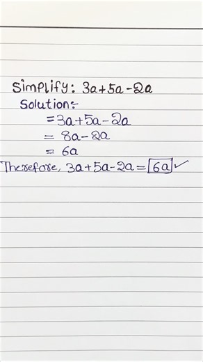 Basic Algebra: How to Combine Like Terms! 🧠