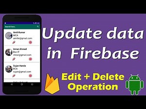 update data in Firebase android