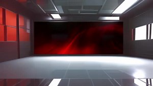 Modern TV Studio Environment: Virtual Set with Chroma Key