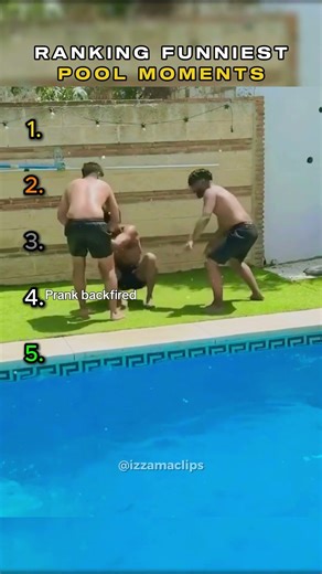 Ranking Funniest Pool Moments #funny #funnyvideo #memes