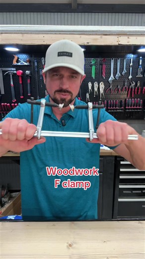 Lockable F-Clamp for Woodworking: Perfect Tool for Tight Spaces