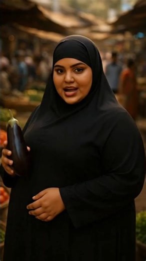 👉 "Why Do Veg Sellers Keep Only Small Eggplants? Emotional Burqa Girl Scene"#BurqaGirl #IndianMarket