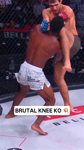 Brutal knee KO straight to the head! Ramazan Kuramagomedov ends it violently 🚀🔥 #MMA #KO #MuayThai #Highlight #fblifestyle | PFL MMA Live