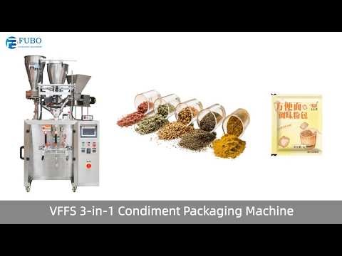 VFFS 3 in 1 Condiment Packaging Machine