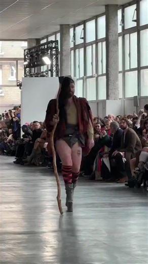 Sam Smith walks the runway at the Vivienne Westwood Fall 2024 show. | ITSONLYENTERTAINMENT.net