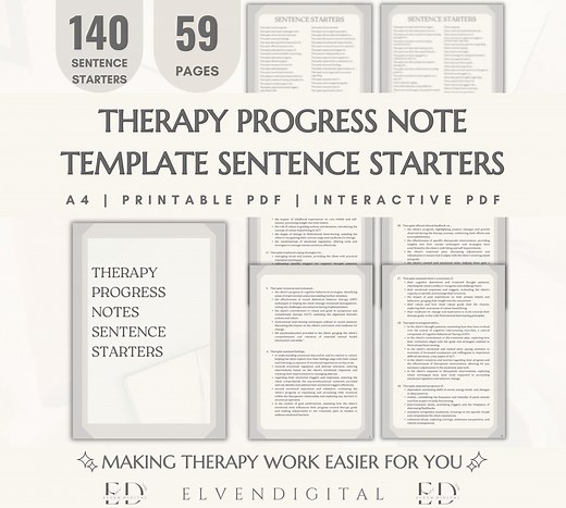 Therapy Progress Notes Sentence Starters Words Phrases Statements Cheat Sheet for Therapist CBT DBT Reporting Writing Psychotherapy Process - Etsy