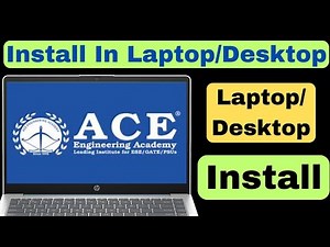 How To Install Ace Academy App In Laptop Or Pc || Ace Engineering Academy App Download