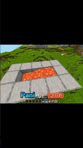 What Happens When Lava Meets Water in Minecraft? 🤯🔥 | #minecraft #shorts