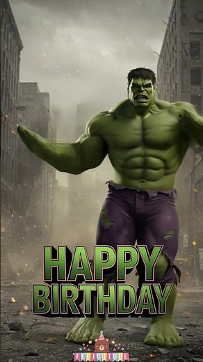 Hulk Happy Birthday Dance 🎂 Feliz Cumpleaños con Hulk Bailarín 💚 Superheroe Marvel Hulk Bailando
