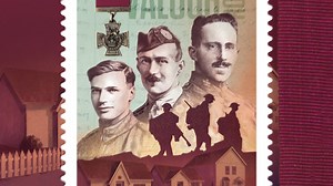 We are honoured to tell the stories of Corporal Lionel (Leo) Clarke, VC; Lieutenant Robert Shankland, VC, DCM; and Company Sergeant Major Frederick William Hall, VC – the soldiers of Valour Road. Learn more: http://ow.ly/IBA550GuHcu | Canada Post
