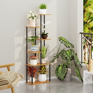[Hot Item] Multiple Applications Tiered Pot Holder Easy to Maintain Multi-Layer Vertical Flower Stand