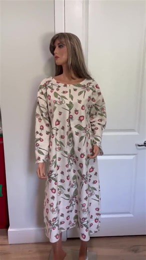 Cotton Flannel Nightgown - Etsy