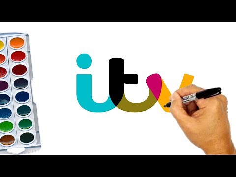 How to draw itv logo | Satisfying Art Videos 😍🤞😮