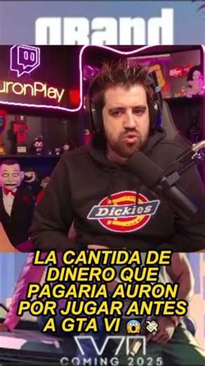 La cantidad de dinero que pagaria Auron por jugar antes a GTA VI 😱💸 #auron #gta6 #auronclips #viral #gta | Egoland 2