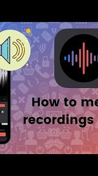 How to merge two recordings into one on Voice Recorder & Memos Pro?