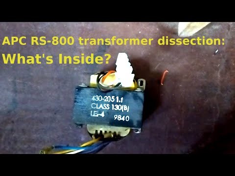 Disassembling an APC RS-800 Transformer: Recovering Copper and Iron.