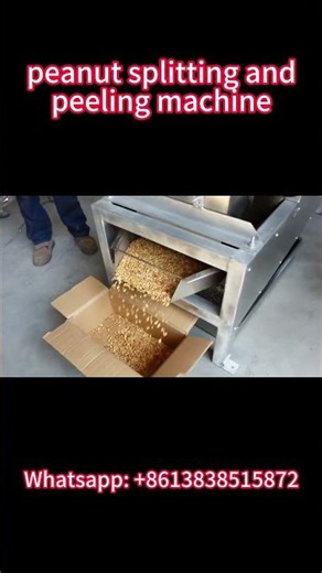 peanut splitting andpeeling machine | How does peanut half cutting and peeling machine work?