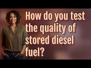 How do you test the quality of stored diesel fuel?