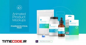 دانلود پروژه آماده افترافکت : تیزر و موکاپ قرص و دارو Pharmaceutical Pack – تایم کد
