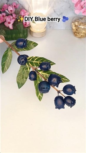 Diy blueberry #diy #blueberry #craft #clay #viralvideo #viralshorts