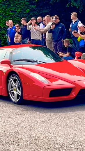 INSANE $5M FERRARI ENZO DRIVING INTO GOODWOOD MEET! #shorts #trending #viral #supercar #cars #yt