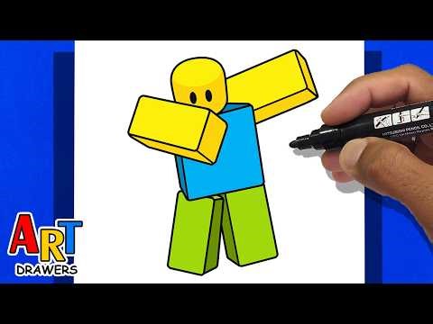 How to Draw ROBLOX Noob DAB - ( EASY Tutorial )