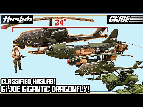 Gi Joe Haslab - Giant Classified Dragonfly helicopter!