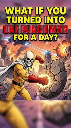 WHAT IF YOU TURNED TO ONE PUNCH MAN FOR A DAY? 😽😲😱. #fypシ #shorts #fypシ #whatif #anime