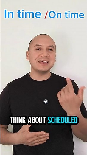 Diferencia entre estas dos expresiones en Inglés "in time vs on time" #ontime, #intime