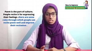 How to develop reciting poem Speaker:Hiba Haider | SpeakUp